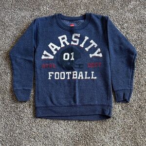 Hanes Kids Varsity Football Sweatshirt - Navy Blue